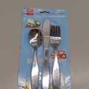 Lehoo Castle Kids Silverware Stainless Steel, 6pcs Toddler Spoons and Forks Knife Set, Safe Children Flatware, Silverware for Toddlers, Toddler Utensils Self Feeding (Construction Vehicles)