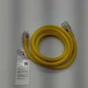 10 ft - 10 Gauge Heavy Duty Extension Cord - Lighted SJTW - Indoor/Outdoor Extension_Cord by Watt's Wire - 10' 10-Gauge Grounded 15 Amp ExtensionCord Splitter (Yellow)