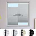 MYshade Top Down Bottom Up Shade Cordless Cellular Shades Blackout Blinds for Indoor Windows Room Darkening Window Blinds & Shades Easy to Install 29" W X 72" H (Grey)