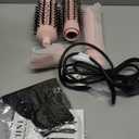 3 in 1 Rotating Hair Dryer Brush Spinning with Detachable Brush(2" & 1.5"),Negative Ionic Brush Blow Dryer 100-120V,3 Heats and 2 Speeds Rotating Hot Air Brush for Curling,Straight,Drying