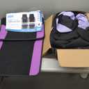 BDK Purple Car Seat Covers with Matching Carpet Floor Mats for Cars Full Set - Front Universal Seat Covers & Back Bench Seat Cover with Automotive Floor Mats - Car, SUV, & Truck Interior Protector