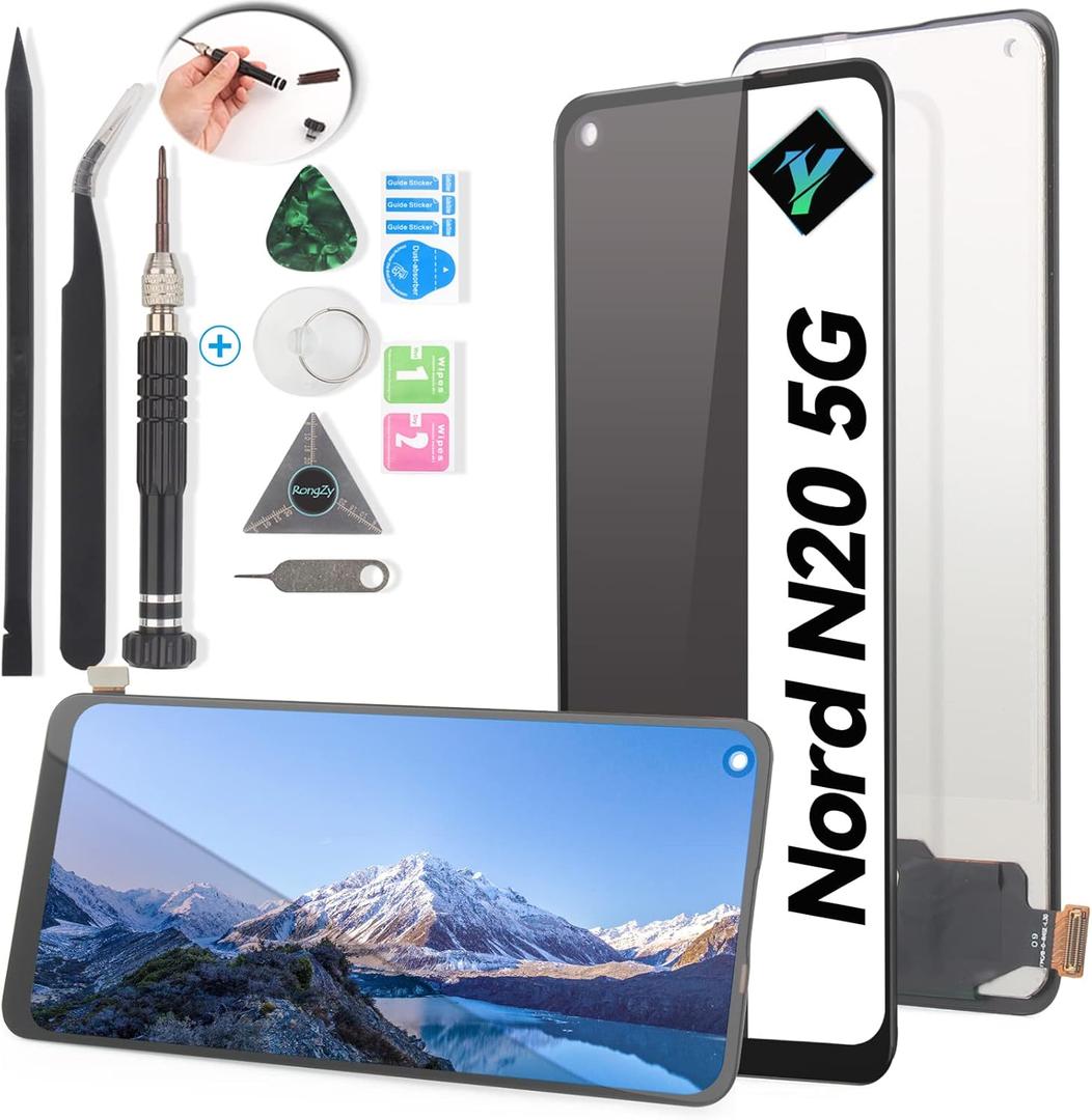 Screen Replacement for OnePlus Nord N20 5G LCD Display Touch Screen Digitizer Assembly with Kit(Black)
