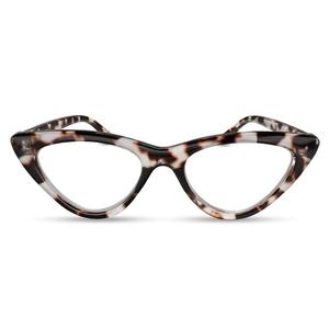 2SeeLife Premium Cat Eye TR-90 Reading Glasses for Women – Narrow–Medium Fit, Sturdy Frame, Spring Hinges, Stylish Readers, Clear Tortoise, +1.00