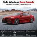 Camry Rain Guards - Window Visors for Toyota Camry 2018-2024, Outside-Mount Tape-On Side Window Wind Deflectors for Camry Accessories, Vent Visors Shades Rainproof 4PCS