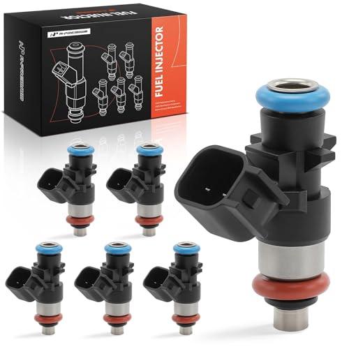 A-Premium 4 Holes Fuel Injectors 0280158233 Compatible with Jeep Grand Cherokee, Wrangler & Dodge Challenger, Charger, Durango, Grand Caravan, Journey & Chrysler Town & Country & Volkswagen, 3.6L