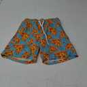 LUCOWEE Boys Swim Trunks Zipper Pockets Compression Liner Anti Chafe Swimsuit Bathing Beach Shorts Surf Quick Dry UPF 50+ (14-16, Vivid Pizza)