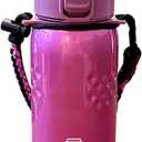 ZZT 25 oz Water Bottle with Spout & Adjustable Paracord Handle,Wide Mouth Water Jug with Leak Proof,Tritan, BPA Free for Gym Fitness & Outdoor (Pink)