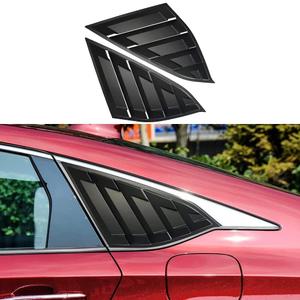 Rear Side Window Louvers Compatible for Honda Accord 2022 2021 2020 2019 2018 Accesories Sport Style Air Vent Cover (Matte Black)