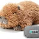 uoozii 20" | 4 Pounds Capybara Weighted Stuffed Animals with Removable Unscented Microwavable Pouch, Cute Coolable Warmable Weighted Plush Gift for Kids & Adults