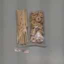 Zhanmai 2 Sets/120 Pcs Wooden Building Blocks Toys Kids Educational Natural Wood Toys Learning Wooden Blocks Different Sized Toy Building Sets for Boys Girls