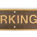 Parking - Parking with Arrow - Parking Signage - Parking wall Sign - Outdoor Parking Sign - Parking Sign for Business - Easy Install Customer Parking Plaque - 5 Colors - Made in the USA
