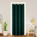 ChrisDowa Blackout Curtains 108 Inches Long for Living Room, Grommet Thermal Insulated Room Darkening Curtains for Bedroom (1 Panel Set, Forest Green, 52W x 108L)