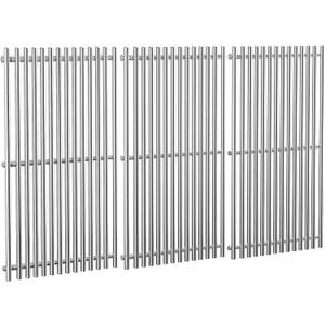 QuliMetal SUS304 9MM Grill Grates for Weber Genesis II E-410/E-415/E-435, Grill Parts for Genesis II/LX E-440 Series Gas Grills, 304 Stainless Steel Grill Grates Parts for Weber GS4 66089 66097