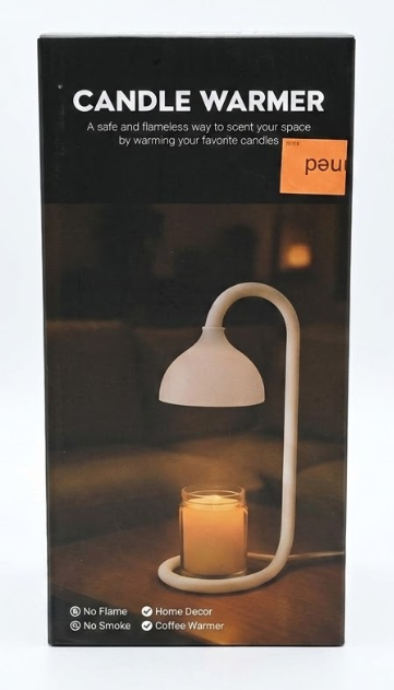 Candle Warmer. No Flame. Home Decor. No Smoke. Coffee Warmer (White) 