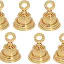 Brass Plain 2'' Bells Christmas Decoration Jingle Bell Sleigh Bell for Crafts, Home Decor, Elephant Decor, Musical Instrument Accessory (10)