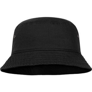 Falari Men Women Unisex Cotton Bucket Hat 100% Cotton Packable for Travel Fishing Hunting Summer Camp Medium