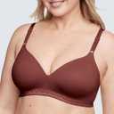 Warner's Womens Simply Perfect Super Soft Wireless Lightly Lined Comfort Bra Rm1691t (40B, Pinot Noir)