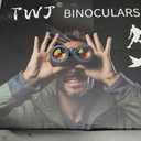 12x40 HD Binoculars for Adults and Kids High Powered, Clear Large View & Low Light Night Vision, Waterproof Binoculars for Hunting, Birds Watching, Cruise Ship, Theaters, Travel and Stargazing