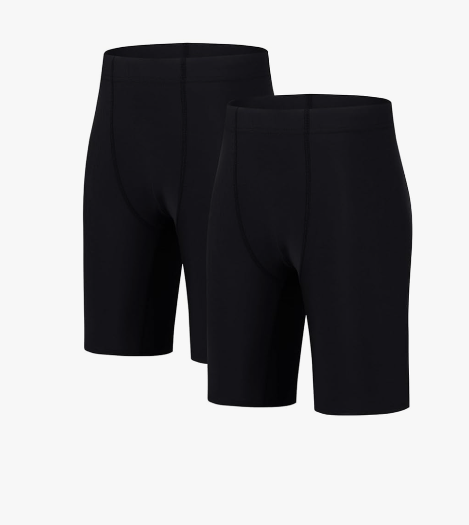 Boys' Swim Jammers Competitive Swim Team Suit Youth Kids Athletic Swimming Shorts UPF 50+, Size Large