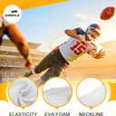 Kids Padded Compression Shirt Football Rib Protectors Chest Guard 4-Pads Padded Shirt Protective Gear for Baseball