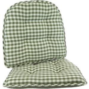 Non-Slip Chair Cushions, Assembled in USA, U-Shaped Skid-Proof Seat Pads for Dining Room, Kitchen, Office, 15"x16"
