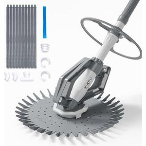 VINGLI Suction Pool Cleaner, Automatic Wall-Climbing Vacuum - Light Gray