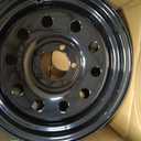 Black 15x6 Trailer Rim Wheel 5 Lug Holes On 4.5 5x4.5 15 inch 15 X 5 x 4.5 Bolt Circle Steel Equipment Trailer Rim Wheel