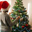 Briwooody 2 Pcs 18ft Christmas Bead Garland 1/2" in Diameter Hanging Christmas Tree Bead Chain DIY Craft String Pearls for Xmas Tree Ornaments, Holiday Party Decor(Royal Blue)