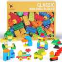 Cutedeer 138 Piece Building Blocks for Kids Toddlers, Classic Big Bricks Set Compatible with All Major Brands, STEM Large Building Toys with Gift Box for All Ages Boys Girls