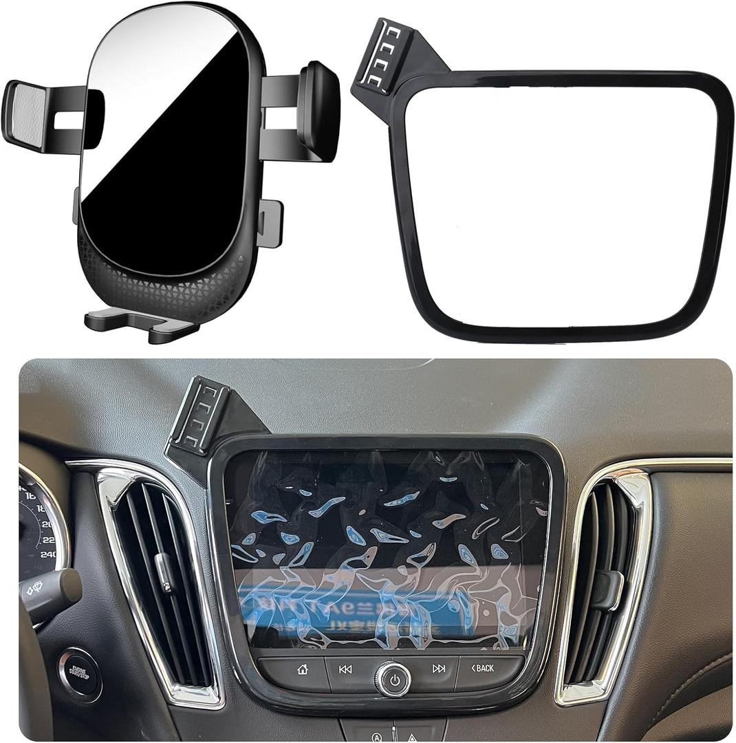 Car Phone Holder for Chevrolet Equinox / Malibu Auto Accessories [Only for Chevy 2018-2024 Equinox & 2016-2025 Malibu] [Auto Lock Hands Free Cell Phone Mount Car fits for iPhone & All Smartphones]