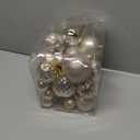 Christmas Ball Ornaments Champagne Christmas Tree Decorations with Hang Rope-36pcs Shatterproof Christmas Ornaments Set with 6 Styles in 3 Sizes(Small Medium Large)