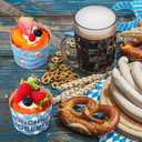 Vesici 200 Pcs Oktoberfest Ice Cream Cups Bulk 6 oz Disposable Dessert Paper Bowls Oktoberfest Muffin Cups for Beer Festival Bavarian Pretzel and Treats Snack Holder