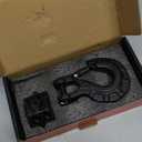 3/8" Winch Hook & Winch Cable Hook Stopper Sets, Heavy Duty Grade 70 Forged Steel Recovery Hook with Safety Latch, Included Allen Wrench,Max 37,478 Lbs, Matte Black