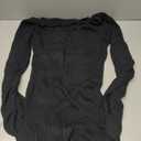 Sidefeel Womens 2025 Fall Winter Ribbed Knit Sweater Dress Casual Long Sleeve Sexy V Neck Bodycon Mini Dress (Black, S)