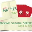 9 x Christmas Cards with Envelopes - White Elephant Gifts for Adults - Stocking Stuffers for Women Men Teens | Christmas Gifts for Husband Boyfriend - Funny Xmas Party Favors Decorations