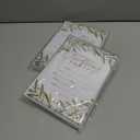 2 x Whaline 25 Pack Christmas Party Invitation Cards Holly Greenery Watercolor Leaves&Berries Invitation Paper Cards with Envelopes Xmas Holiday Party Invites