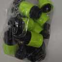 Hotop 16 Pieces Garden Hose Quick Connector 3/4 Inch Plastic Water Hose Fittings Male and Female Connectors End Adapters with 10 Pieces Rubber Gaskets(Fluorescent Color)