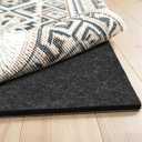 Placoot 8x10 Ft Non Slip Rug Pad Gripper, 1/3-inch Thick Shock-Absorbing Carpet Mat, Under Area Rugs Anti Skid Mat with Natural Rubber Backing, Surface Cushion for Hardwood, Carpet, Tile Floors