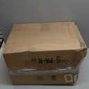 Sanwuta 4 Pcs Clear Hard Zipper Case with Handle Office Storage Cases Hard Plastic Pouches Transparent Bins for Crafts, Pencils, Snacks, Cosmetics, Puzzles(13.8 x 11.8 x 2 Inches,White)