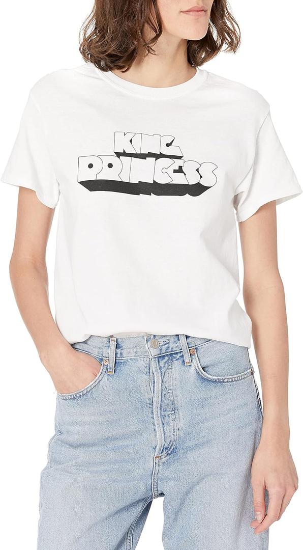 King Princess Women's Standard Logo T-Shirt (Medium)
