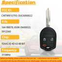 Key Fob Replacement Fits for 2004-2014 Ford F150 F250 F350/ 05-12 Escape/ 03-16 Expedition/ 01-15 Explorer/ 06-12 Fusion/ 01-11 Ranger Keyless Entry Remote Control CWTWB1U793, 2Pcs