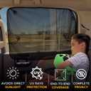 EcoNour Magnetic Car Side Window Sun Shade (1 Pack) | Rear Window Sunshade Covers & Blocks UV Rays | Baby Shades for Side Windows Ensures Privacy Protection | Baby Car Travel Accessories (26"x19")