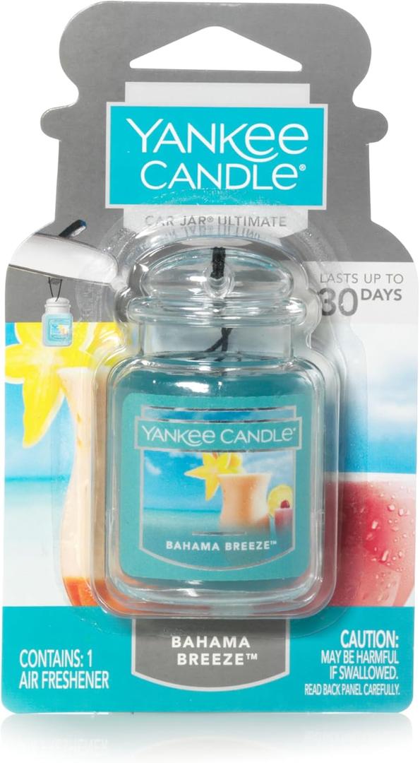 Yankee Candle Car Jar Ultimate, Bahama Breeze, 0.96 OZ (Pack of 1)