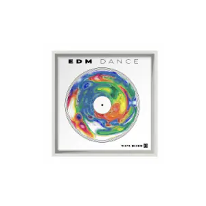 12.5" x 12.5" Vinyl Record Frame - White