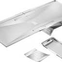 463230515 Grease Tray Replacement Parts for Charbroil Grill Parts 463240115 463230514 463230710 Adjustable Drip Tray 5 / 6 Burner Catch Pan G416-0015-W1 G651-1200-W1A Grill Parts with Pan Tank Shield