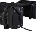 Waterproof Motorcycle Saddlebags - 50L Motorcycle Luggage Bags for Motorbike Travel - Detachable Panniers Bags - For Scooter, Honda, Suzuki, Yamaha (Black, 2 Pack)