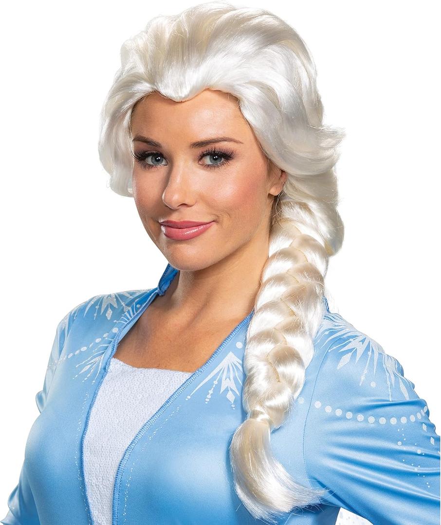 Disguise Disney Elsa Frozen 2 Womens' Adult Wig, Blonde, One Size Adult
