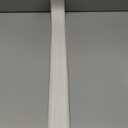 Door Sweep 38" Cuttable, Innovative Double-Layer Design with Brush Under Door Draft Stopper for Bottom of Door, Tool-Free Install Bottom Door Seal, Reusable Door Draft/Noise Blocker, White