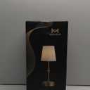 Cordless Rechargeable LED Table Lamp with Dimmer,Nightstand Lamp with USB Port,Antique Brass Portables Outdoor Lamp, Battery Operated Lamp for Patio Bedroom Bedside Balcony Camping Bar RV