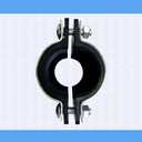 Water Pipe Repair Clamp,OD of The Applied Pipe is About 1.9 inch,Leak Sealer for Pipes and Plumbing,Length 4.72 inch,Suitable for PE/PPR/Steel/Iron Pipe